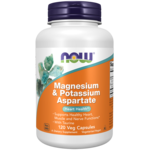 NOW Foods Magnesium & Potassium Aspartate Veg Capsules