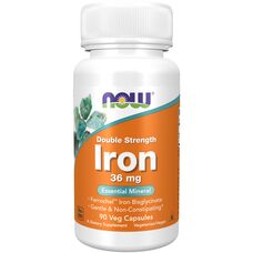NOW Foods Iron 36 mg Double Strength