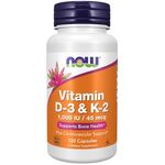 NOW Foods Vitamin D-3 & K-2 1000 IU