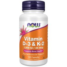 NOW Foods Vitamin D-3 & K-2 1000 IU